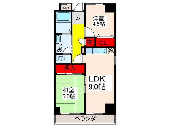 エクセル上小阪の物件間取画像